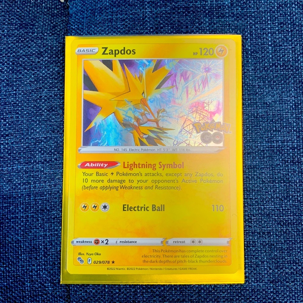 Pokémon cards: (Pokémon Go) holo Zapdos